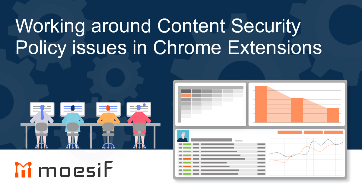 Working around Content Security Policy issues in Chrome Extensions