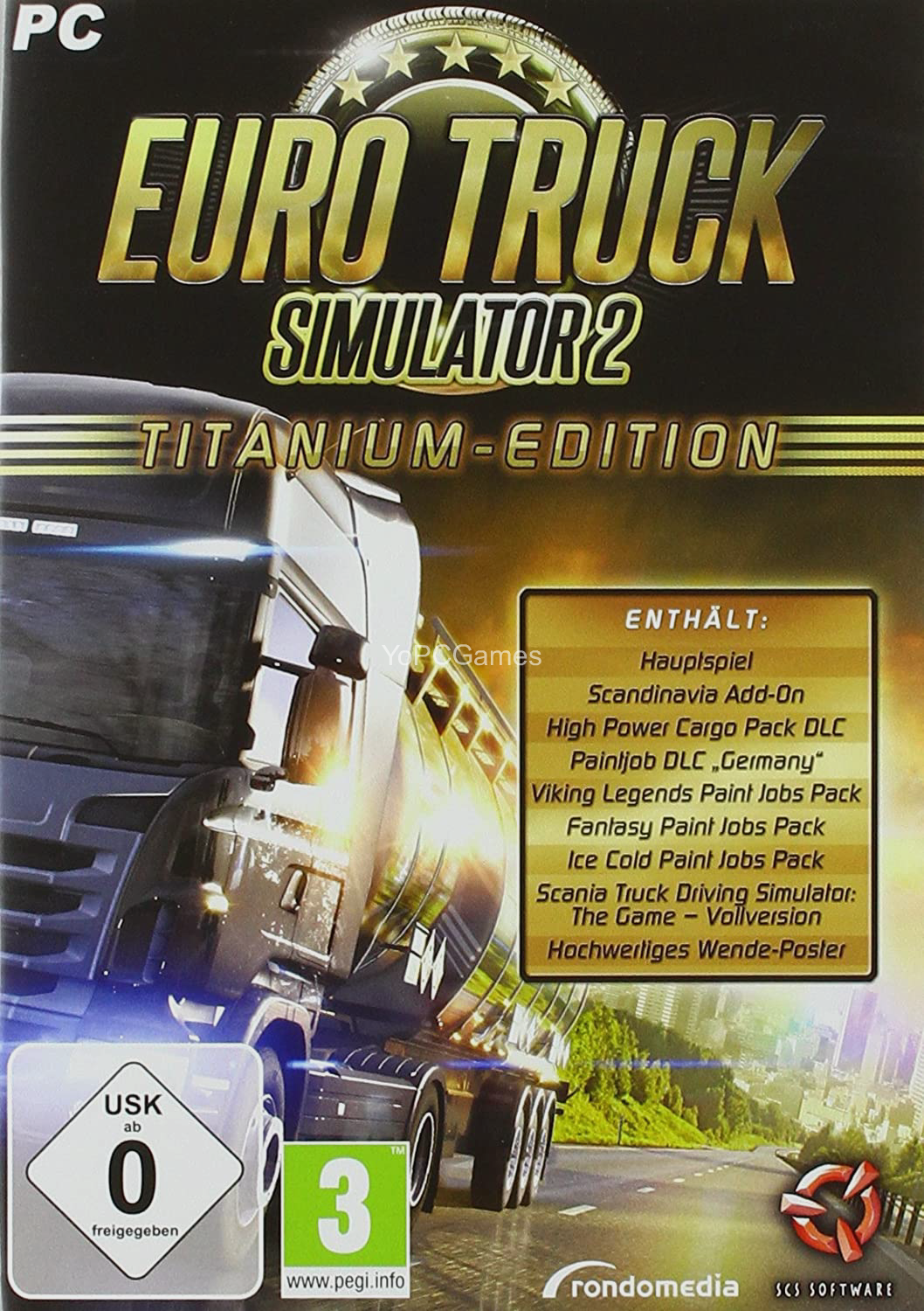 euro truck simulator 2: titanium edition pc game