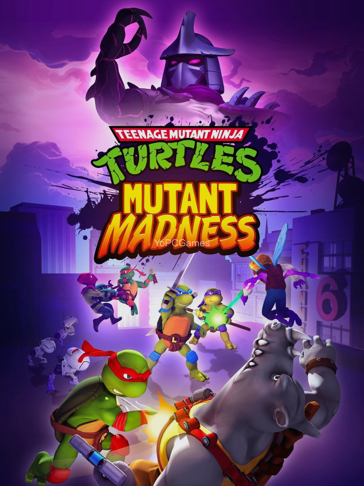 teenage mutant ninja turtles: mutant madness poster