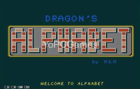 dragon's alphabet poster